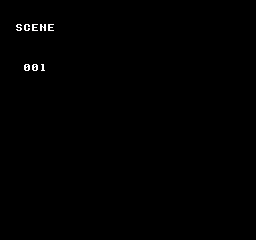 現在のシーンIDを選ぶ: 001はscene_get_currentが返す現在のIDです。この例にはシーンのコールバックや画面切り替えの描画は登録していません。