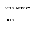 ビット操作とバッファのコピー: コピー先の先頭バイトが010になります。ビット3の8とビット1の2を合わせた十進数10です。