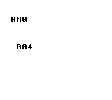 シード付き疑似乱数: 000～009のいずれかが表示されます。同じプログラムを同じシードで起動すれば同じ値になります。毎フレーム変化する例ではありません。